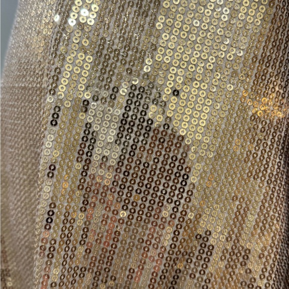 Girls INC Gold Sequined Aline Dress Size 7/8 NEW - Picture 2 of 6